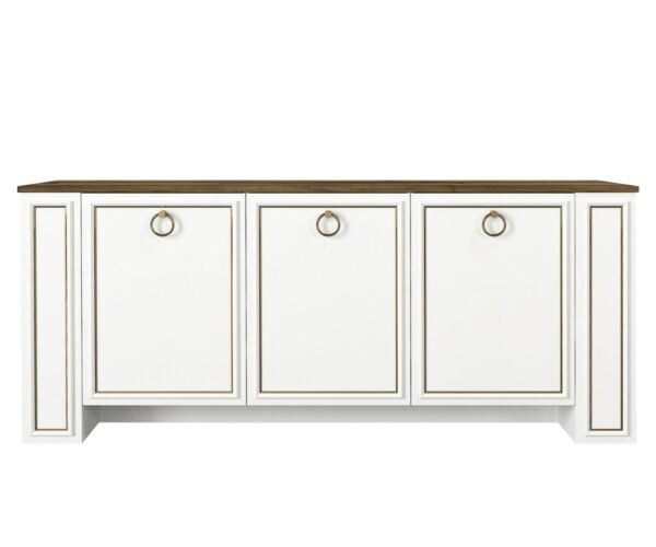 Sideboard Sansa Weiss Walnuss