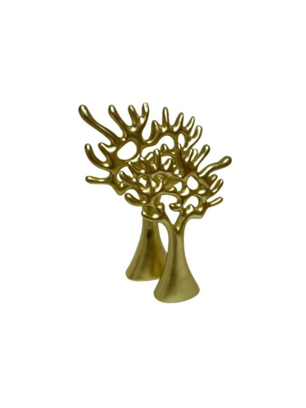 Skulptur Baum Gold