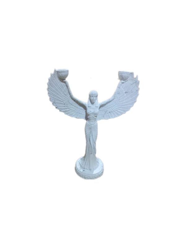 Skulptur Engel Weiss Marmoroptik