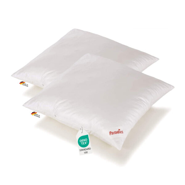 2 Stück Paradies Softy extra Kopfkissen Kissen Faserkissen 80x80