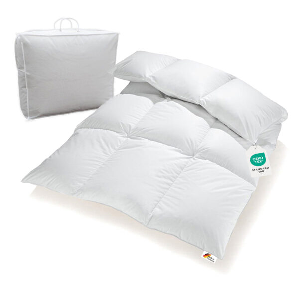 Extra warme 100% Winter Daunendecke sibirische Daunen 135x200 1300g