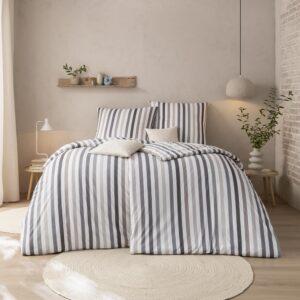 Estella Interlock Jersey Bettwäsche Tavaro 6629-810 Streifen 135x200