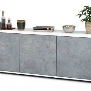 Lowboard Allegra, Beton (136x49x35cm)