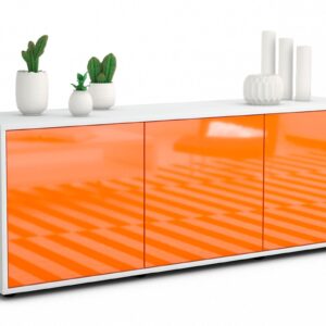 Lowboard Allegra, Orange (136x49x35cm)