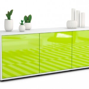 Lowboard Allegra, Grün (136x49x35cm)