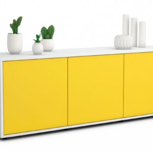 Lowboard Allegra, Gelb (136x49x35cm)