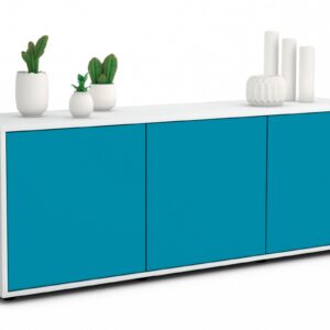 Lowboard Allegra, Türkis (136x49x35cm)