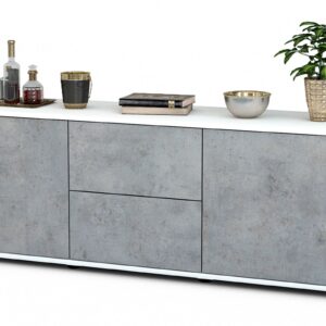 Lowboard Alma, Beton (136x49x35cm)