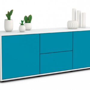Lowboard Alma, Türkis (136x49x35cm)