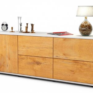 Lowboard Aloisia, Eiche (136x49x35cm)