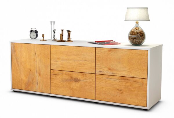Lowboard Aloisia, Eiche (136x49x35cm)