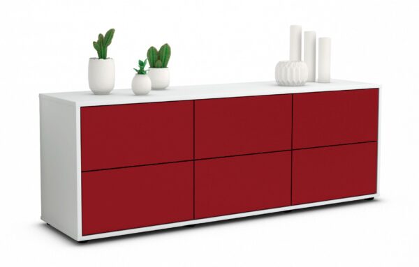 Lowboard Alva, Bordeaux (136x49x35cm)