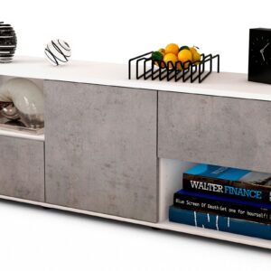 Lowboard Ambra, Beton (136x49x35cm)