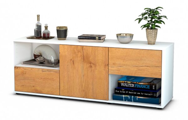 Lowboard Ambra, Eiche (136x49x35cm)