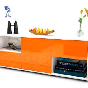 Lowboard Ambra, Orange (136x49x35cm)
