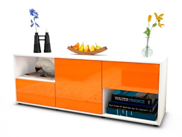 Lowboard Ambra, Orange (136x49x35cm)