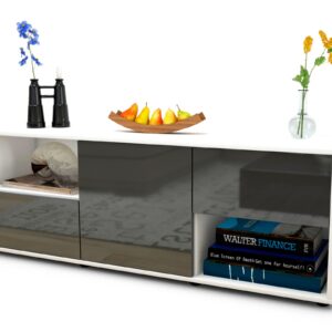 Lowboard Ambra, Grau (136x49x35cm)