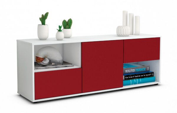 Lowboard Ambra, Bordeaux (136x49x35cm)