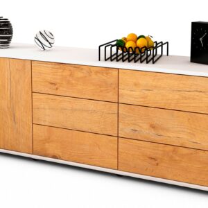 Lowboard Amedea, Eiche (136x49x35cm)