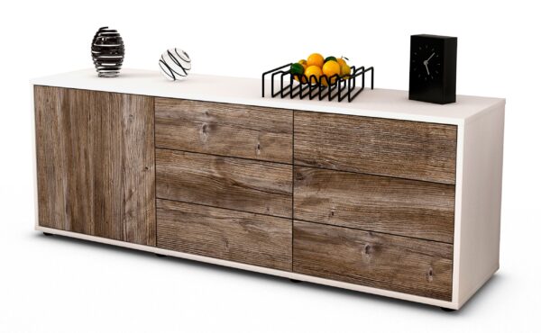 Lowboard Amedea, Treibholz (136x49x35cm)