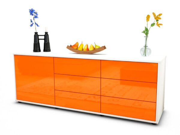 Lowboard Amedea, Orange (136x49x35cm)