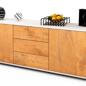 Lowboard Ameline, Eiche (136x49x35cm)