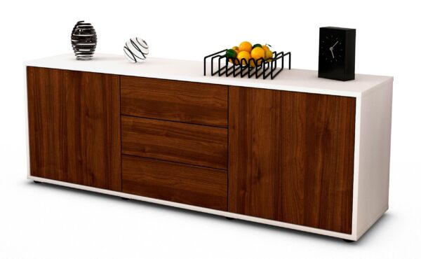 Lowboard Ameline, Walnuss (136x49x35cm)