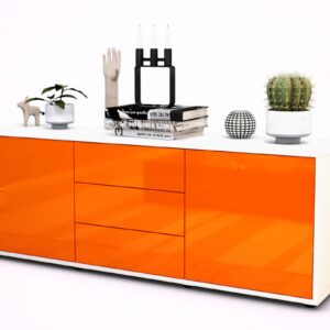 Lowboard Ameline, Orange (136x49x35cm)