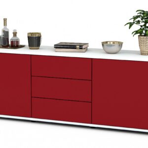 Lowboard Ameline, Bordeaux (136x49x35cm)