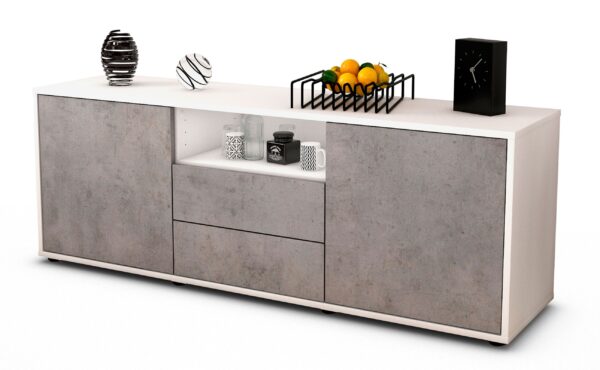 Lowboard Ameriga, Beton (136x49x35cm)
