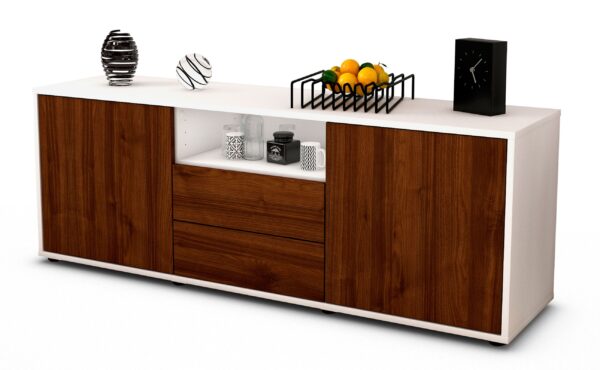 Lowboard Ameriga, Walnuss (136x49x35cm)