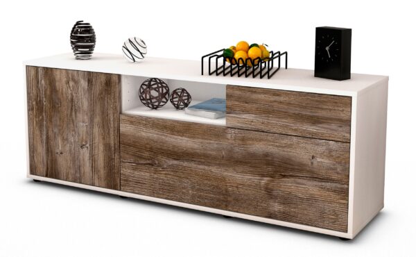 Lowboard Amila, Treibholz (136x49x35cm)