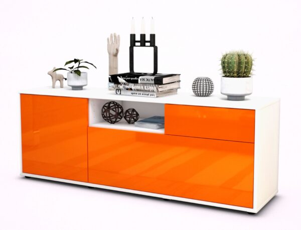Lowboard Amila, Orange (136x49x35cm)