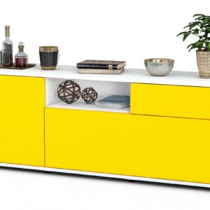 Lowboard Amila, Gelb (136x49x35cm)