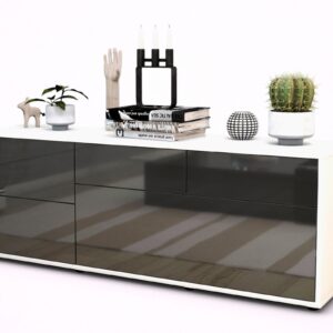 Lowboard Anais, Grau (136x49x35cm)
