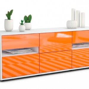 Lowboard Andrea, Orange (136x49x35cm)