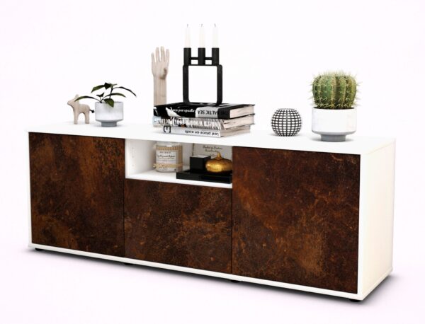 Lowboard Andreana, Rost (136x49x35cm)