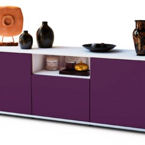 Lowboard Andreana, Lila (136x49x35cm)
