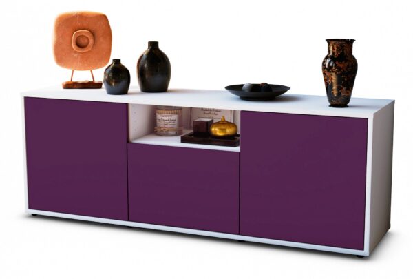 Lowboard Andreana, Lila (136x49x35cm)