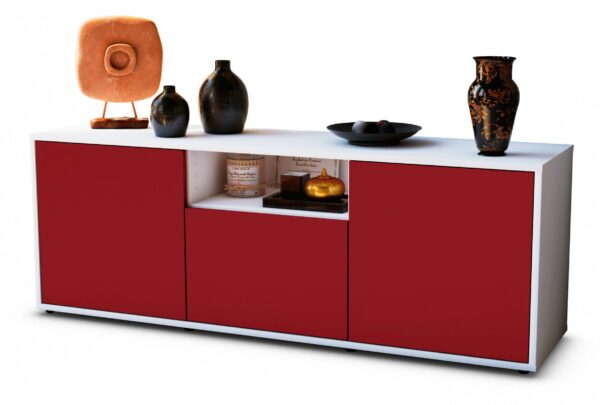 Lowboard Andreana, Bordeaux (136x49x35cm)