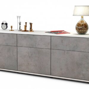 Lowboard Angela, Beton (136x49x35cm)