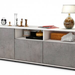 Lowboard Angelina, Beton (136x49x35cm)