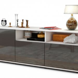 Lowboard Angelina, Grau (136x49x35cm)
