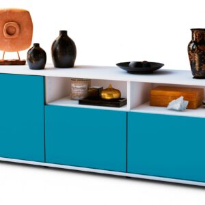 Lowboard Angelina, Türkis (136x49x35cm)