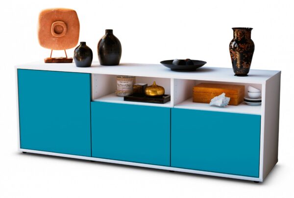 Lowboard Angelina, Türkis (136x49x35cm)