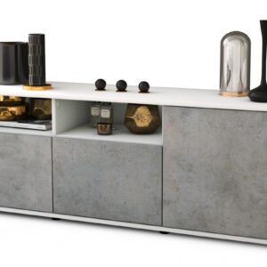 Lowboard Anina, Beton (136x49x35cm)