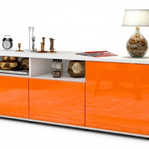 Lowboard Anina, Orange (136x49x35cm)