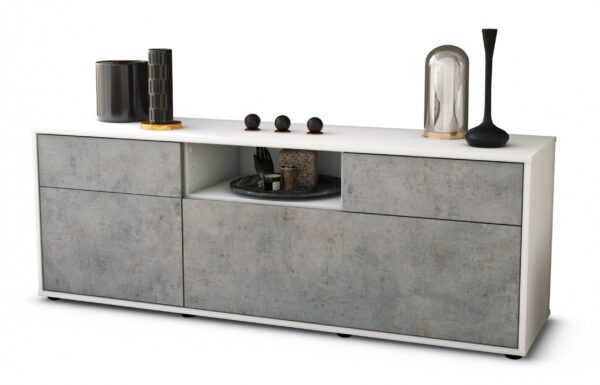 Lowboard Anita, Beton (136x49x35cm)