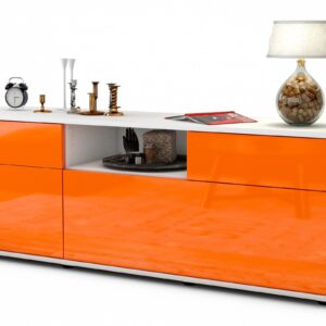 Lowboard Anita, Orange (136x49x35cm)