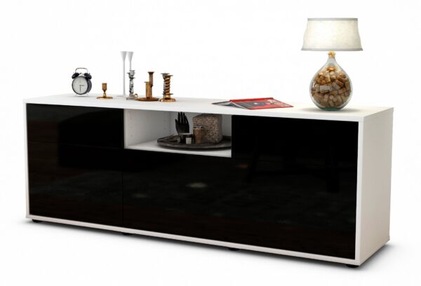 Lowboard Anita, Schwarz (136x49x35cm)